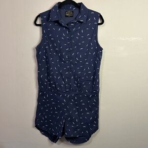 United by Blue Leaf Button Front Romper